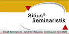 Selbstmanagement Seminar bei Sirius® Seminaristik
